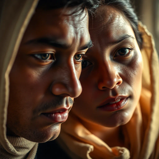 realistic imagery, hyper-realistic details, fine texture, dramatic lighting, contemporary photography, high fidelity, lifelike subjects, emotional depth, vivid colors, sharp focus, natural composition, modern aesthetics, candid moments, intimate perspectives, authentic portrayal, nuanced expressions, raw emotions, soft shadows, light interplay, cultural storytelling, organic forms, meticulous detail, documentary style, atmospheric ambiance, visual realism, realistic environments, tonal richness, expressive content, photographic storytelling, immersive scenes