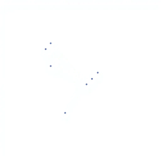 abstract letter M logo, parent node, child nodes, thin branching lines, tree hierarchy, indigo gradient, minimal vector design, white background, geometric abstraction, modernist influence, Bauhaus, clean lines, connection symbolism, hierarchical structure, conceptual design, negative space, visual balance, contemporary aesthetics