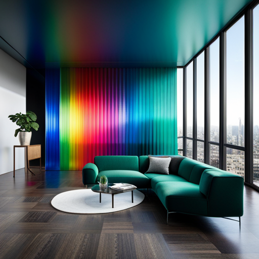 Futurism, minimalism, monochromatic palette, metallic textures, iridescence, expert craftsmanship, RGB color scheme, innovation, contemporary aesthetics