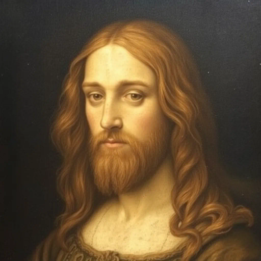 Renaissance genius, Leonardo da Vinci, intricate sketches, chiaroscuro lighting, detailed anatomy, golden ratio, ethereal elegance, historical brilliance, tempered brush strokes, subtle gradients, visionary intellect, Mona Lisa's smile, Vitruvian geometry, timeless innovation, harmonious balance, sfumato technique, Italian mastery, artistic revolution