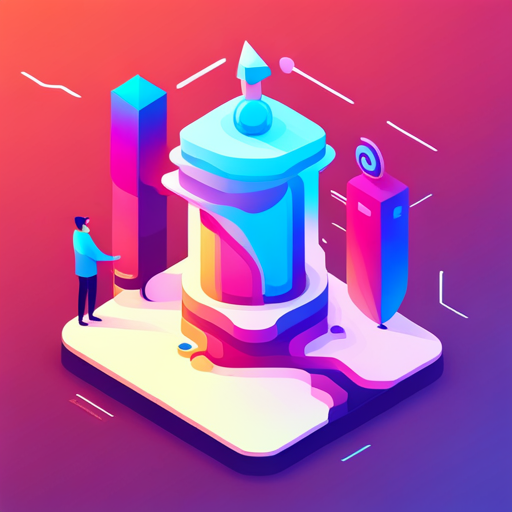 Isometric, plastic, bot, app, low polygon, futuristic, mechanical, geometric, digital synthesis, 3D, modeling compound, texture, scale, design