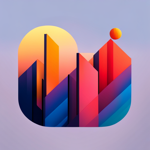 Abstract art, modernism, neon lights, composition, vibrant colors, gradients, digital painting, typography, symmetry, vector art, negative space, geometry, pop art, minimalism, overlapping shapes, graphic design, contemporary art, branding, news, basketball, motion, advertising, futuristic style