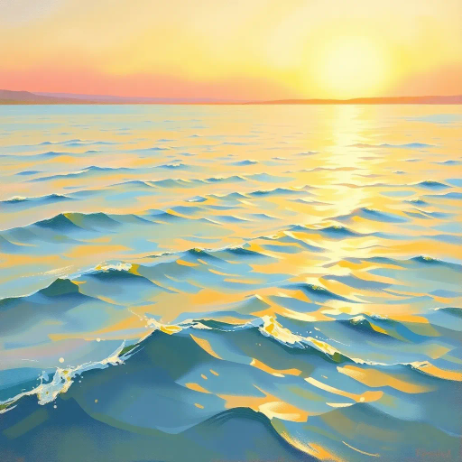 tranquil landscape, serene water, Claude Monet, impressionism, soft pastels, gentle reflections, morning mist, dappled sunlight, ethereal atmosphere, delicate brushstrokes, harmonious tones, peaceful horizon, serene composition, muted colors, soothing ambiance, natural balance, enchanted scenery, timeless elegance