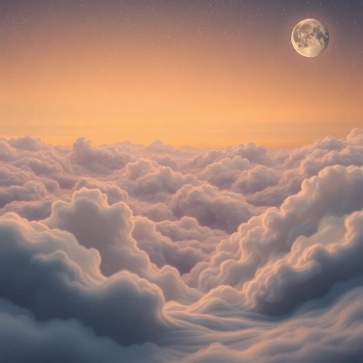 ethereal dreams, surreal landscape, vibrant colors, flowing textures, magical realism, soft lighting, Salvador Dali influences, tranquility, dreamscape, starry night, whimsical elements, peaceful slumber, abstract shapes, gentle curves, serene mood, imaginative world, lucid dreaming, otherworldly atmosphere, intricate details, harmonious balance