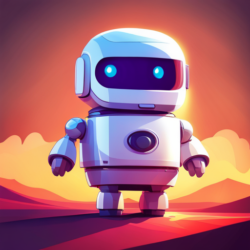 tiny, cute, robot, front-facing, view, low-poly, rubber, white background