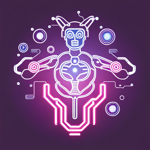 abstract, vector, goat, robot, futuristic, neon, pop-art, 3d-modeling, geometric-shapes