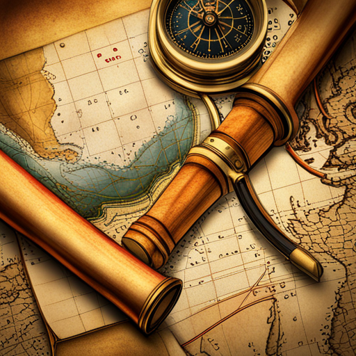 navigational instrument, cartography, exploration, direction, geography, compass rose, map projection, magnetic field, topography, latitude, longitude, world atlas, orienteering, celestial navigation, nautical chart, scale, legend, orientation, breadcrumbs