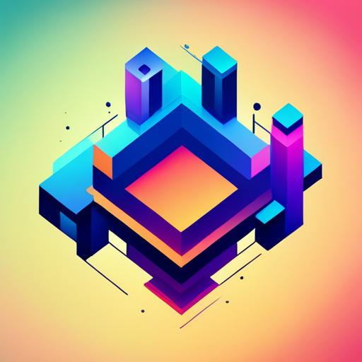 colorful, abstract, geometric shapes, robotic, vector art, futuristic