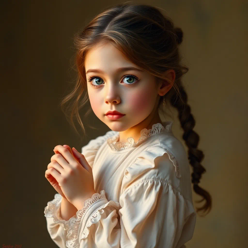 adorable heroine, full figure, photorealistic rendering, hyper-realistic textures, soft lighting, vibrant palette, harmonious composition, ethereal mood, contemporary artistry, fine details, expressive gaze, dynamic pose, whimsical aura, gentle movement, enchanting allure, intricate patterns, subtle tones, contemporary influences, captivating expression, elegant posture, captivating presence, dreamy atmosphere