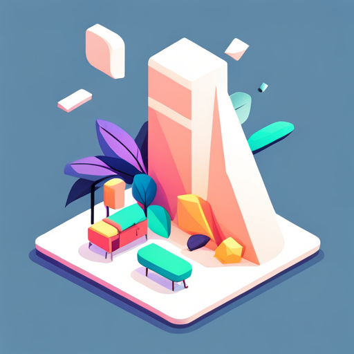 isometric perspective, plastic materials, bot art, digital medium, pop art, geometric shapes, scale, app mascot, vibrant colors