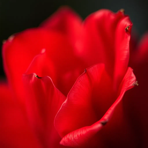 Delicately painted, impressionist, still-life, red petals, emotional symbolism, thorns, fragility, life cycle, warm lighting, chiaroscuro, art nouveau