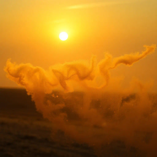 whimsical journey, ethereal dust, swirling tendrils, misty atmosphere, Claude Monet, dreamlike landscapes, hues of lavender and gold, mystical ambiance, surreal textures, canvas medium, impressionist strokes, cascading particles, gentle movement, mysterious allure, enigmatic presence, atmospheric depth, enchanting twilight, luminescent glow, transcendent beauty, otherworldly scene, delicate blending, spiritual essence