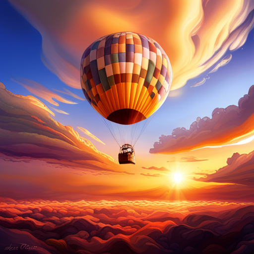 surrealism, dreamlike, vibrant colors, whimsical, Jules Verne, steampunk, aerial perspective, vast expanse, fantastical creatures, floating islands, magical realism, ethereal atmosphere, exaggerated scale, imaginative storytelling