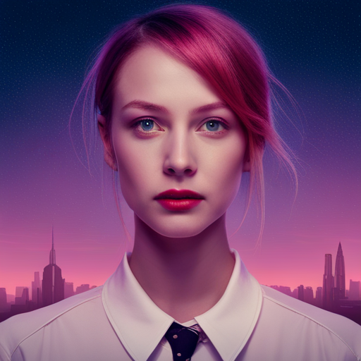 A futuristic cityscape with neon lights and digital skyscrapers, capturing the essence of artificial intelligence. Inspired by the sci-fi film 'Her' directed by Spike Jonze, this artwork portrays a mood of both loneliness and connection, using minimal line quality and muted colors to evoke a sense of detachment and introspection. The portrayal of Samantha, the AI character in the film, is essential for the composition, as her presence is both captivating and eerie at the same time. The use of digital mediums and techniques enhances the futuristic and otherworldly feel of the piece, while cultural influences from Japanese anime and American pop art give it a unique and recognizable style. The space is vast yet intimate, imbued with a sense of narrative and storytelling that transports the viewer into a different reality altogether.