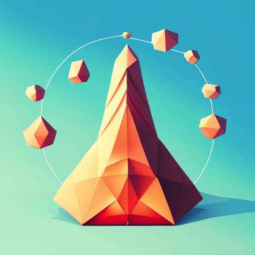 low-poly, news, AI, signal, app icon, geometric shapes, technology, digital futurism, cybernetics, minimalism, artistic representation