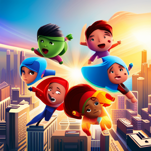 pjmasks, saving the planet, superheroes, action, adventure, colorful, vibrant, dynamic, animated, children's show, teamwork, heroism, mission, masks, costumes, villains, justice, mystery, secret identities