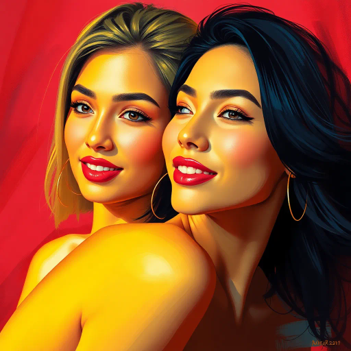 vibrant youth, alluring curves, radiant beauty, opulence, ethereal glow, contemporary allure, delicate elegance, Renaissance influence, chiaroscuro contrast, warm sunset hues, feminine grace, luxurious silk texture, enchanting gaze, sensuality, bold composition, modern aesthetic, beauty idealism, dynamic poses, Baroque opulence, mystical charm, captivating presence, intimate portrait, high detail, artistic celebration, confident expression, sensual movement, Leonardo da Vinci aesthetics, Caravaggio lighting, Rococo elegance, surreal glow, ethereal textures, modern elegance, intricate patterns, seductive charisma, timeless grace, glowing skin tones, striking contrasts, fluid motion