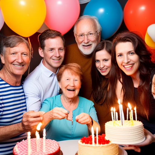 birthday picture, body of the mail, color, composition, lighting, emotion, perspective, movement, scale, framing