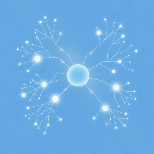 abstract symbolism, minimalist geometry, neural pathways, cognitive networks, ethereal glow, Bauhaus influence, modernist touch, clean lines, simplicity in design, conceptual clarity, monochromatic elegance, rhythmic patterns, sleek finish, futuristic vision, balanced composition, aesthetic harmony, subtle gradients, innovative forms, digital synthesis, harmonious proportion, light mode aesthetics, thought-provoking motifs, contemporary abstraction, soft illumination, conceptual art