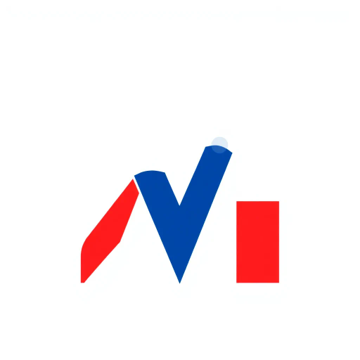 abstract M lettermark, geometric precision, two thick diagonal lines, sharp V convergence, bold solid indigo, minimal modern logo, geometric shapes, Bauhaus influence, dynamic symmetry, clean lines, minimalism, stark contrast, white background, conceptual simplicity, contemporary aesthetics, high-impact clarity