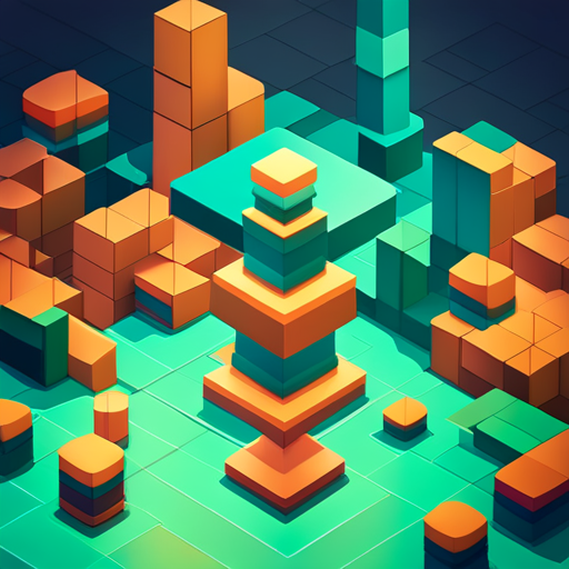 Isometric, geometric shapes, plastic, robot, mascot, low-poly, 3D modeling, bright colors, crisp edges, clean lines