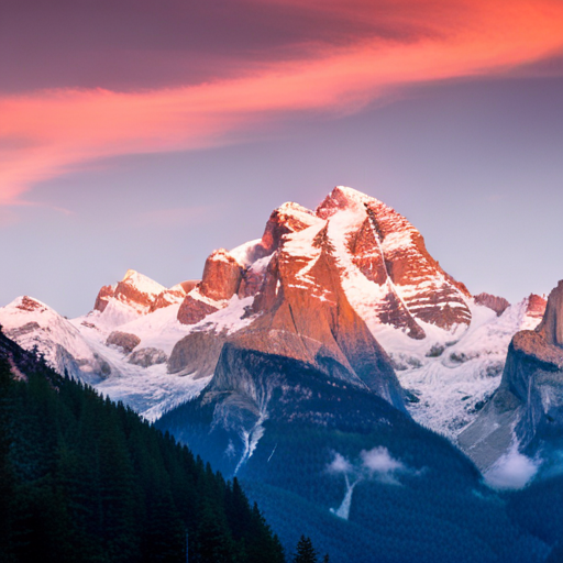 majestic, serene, landscape, peaceful, remote, solitude, cozy, rustic, wooden, cabin, mountains, nature, escape, retreat, tranquility, forest, trees, snow-capped peaks, scenic, enhance, digital-art