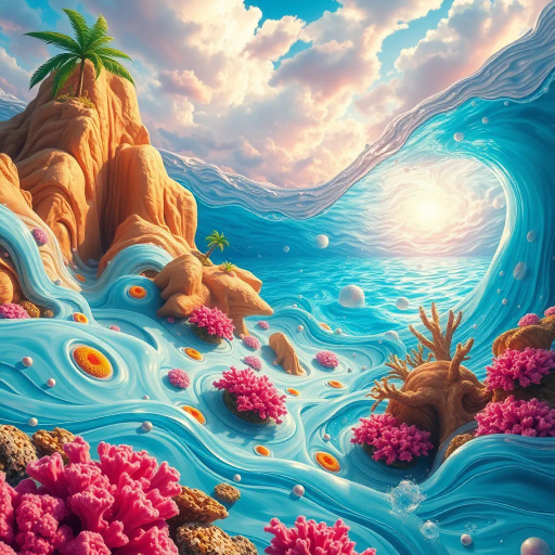sunlit beach, vibrant colors, ocean breeze, carefree joy, summer glow, contemporary fashion, leisure and relaxation, tropical paradise, sandy textures, azure seas, dynamic female figure, graceful pose, shimmering waves, warm sunlight, Henri Matisse, modern impressionism, idyllic setting, lighthearted mood, rich details, playful composition, fluid movement, oceanic palette, vibrant hues