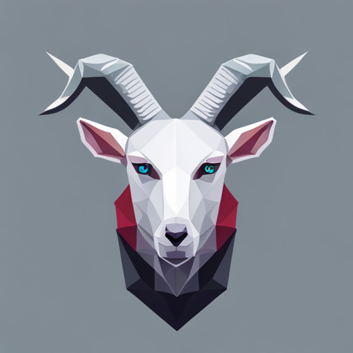 geometric shapes, low-poly, robots, animals, antlers, white, minimalism