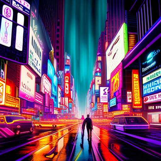 futuristic, sci-fi, cyberpunk, neon lights, dystopian, advanced technology, victory, rebellion, dark alleys, towering skyscrapers, cybernetic enhancements, luminous signs, resilient heroes, urban jungle, neon-punk