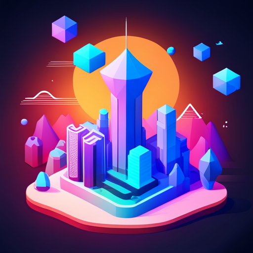 low-poly, news, AI, signal, app icon, geometric shapes, technology, digital art