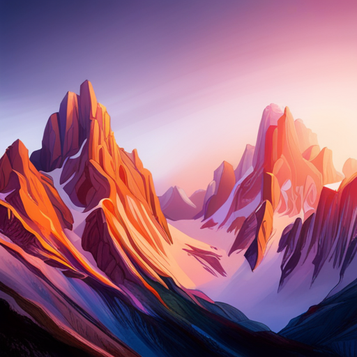 majestic peaks, dramatic vistas, natural symmetry, monochromatic palette, atmospheric perspective, epic scale, textured terrain, serene isolation, mountain ranges, grandeur, alpine glow, billowing clouds, rugged terrain, glacial formations, snowcapped peaks, jagged ridgelines