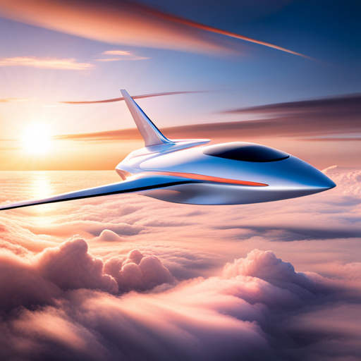 futuristic aircraft, sleek design, metallic finish, advanced technology, aerodynamic shape, efficient propulsion, autonomous navigation, cockpit interior, aviation engineering, propulsion system, cutting-edge materials, flight dynamics, futuristic control systems