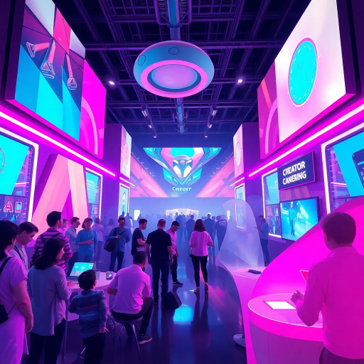 vibrant logo design, dynamic typography, abstract composition, futuristic elements, technology influence, Bauhaus movement, neon colors, minimalism, creative exploration, interactive media, high contrast, circular motifs, geometric shapes, playful aesthetics, innovation, community spirit, collaborative energy, bold outlines, tech textures, modern craftsmanship, forward-thinking, expressive design