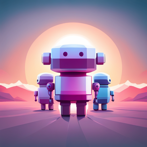 tiny, cute, robot, low-poly, front-facing view, rubber texture, white background