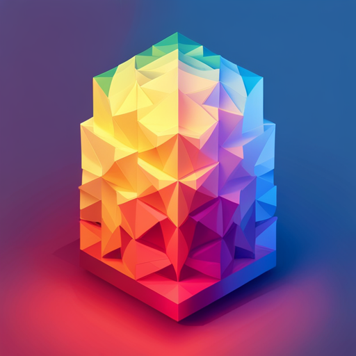 low-polygon, geometric, vector, ai, signal, noise, app icon, dribbble