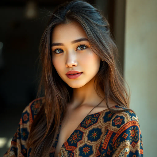 charming young woman, full body, photorealistic detail, vivid realism, natural light, captured moment, subtle textures, soft focus, serene expression, casual posture, contemporary fashion, gentle ambiance, warm color palette, diverse cultural influences, intricate patterns, graceful movement, authentic essence, modern portraiture, emotional depth, intimate perspective, harmonious balance, visual storytelling, artistic photography, refined composition, emotive atmosphere