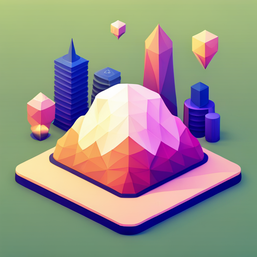 Low-poly, news, AI, signal, app icon, geometric shapes, technology, artistic representation, cybernetics, minimalism, digital futurism