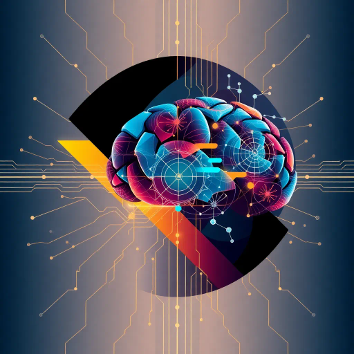 futuristic ai mind map, digital networks, interconnected nodes, vibrant colors, neural pathways, technology-inspired, abstract shapes, cybernetic theme, intricate patterns, artificial intelligence, contemporary design, computer graphics, minimalist aesthetic, dynamic flow, interconnected lines, data visualization, glowing elements, conceptual art, modern futurism, digital connectivity