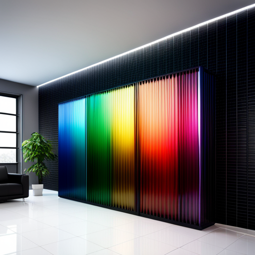 Futuristic, minimalistic, monochromatic palette, metallic textures, iridescence, expert craftsmanship, RGB color scheme, innovation, contemporary aesthetics