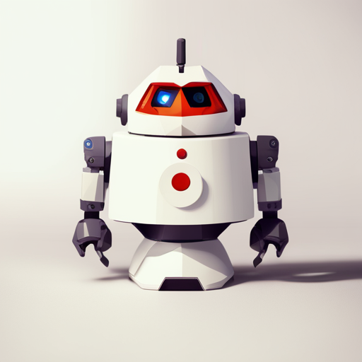 adorable, mechanical, polygonal, geometric shapes, bright colors, minimalist, retro-futuristic, robotic, 3D modeling, front-facing perspective, white background