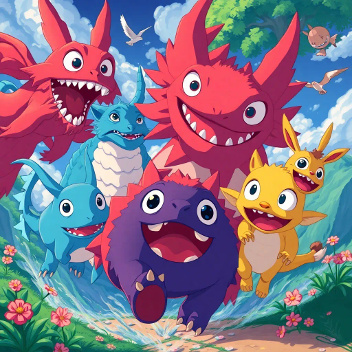 vibrant colors, dynamic composition, Studio Ghibli inspiration, detailed environments, expressive character designs, emotional depth, fantastical themes, cultural motifs, fluid motion, nostalgic atmosphere, distinctive line art, otherworldly settings, intricate detailing, magical realism, retro-futuristic elements, storytelling focus, character-driven narrative, visual storytelling, imaginative landscapes, enchanting creatures