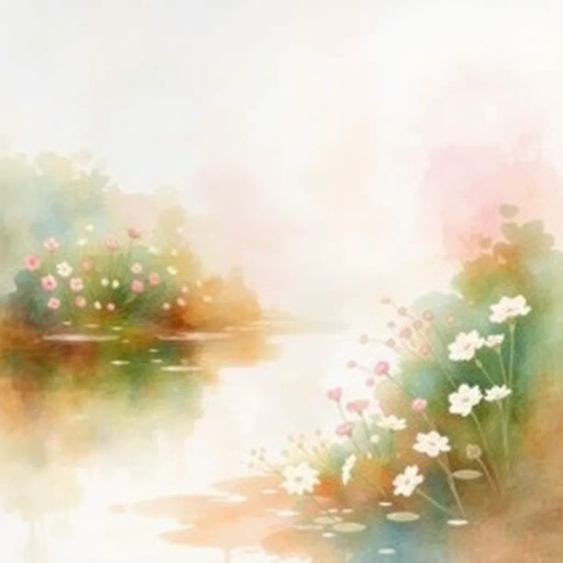 ethereal watercolors, Claude Monet, impressionism, soft pastels, fluid movement, dreamy haze, nature's serenity, garden landscapes, reflections in water, painterly brushstrokes, tranquil ambiance, translucent layers, diffused light, organic forms, vibrant blooms, delicate washes, plein air essence, contemplative mood, harmonious color palette, luminous glow, natural luminosity, artistic expression, timeless beauty, poetic atmosphere, seamless blend, surreal tranquility, rich textures, subtle contrasts, elegant balance, immersive experience, visual poetry