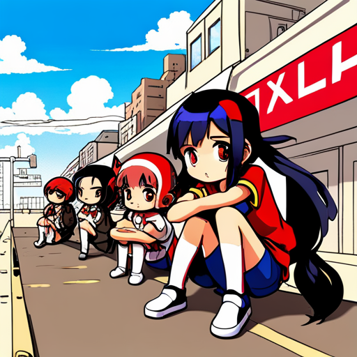 vibrant colors, dynamic composition, exaggerated proportions, stylized characters, manga, Japanese animation, manga artists, manga style, cel shading, kawaii, chibi, otaku culture, sakuga, katanas, mecha, magical girls, cosplay, Shōnen Jump, Studio Ghibli, Hayao Miyazaki, slice of life, cyberpunk, dystopian future, schoolgirls, kimonos, cherry blossoms, j-pop, kawaii fashion, idol culture, cute mascots, big eyes, action-packed, expressive facial expressions, emotive gestures