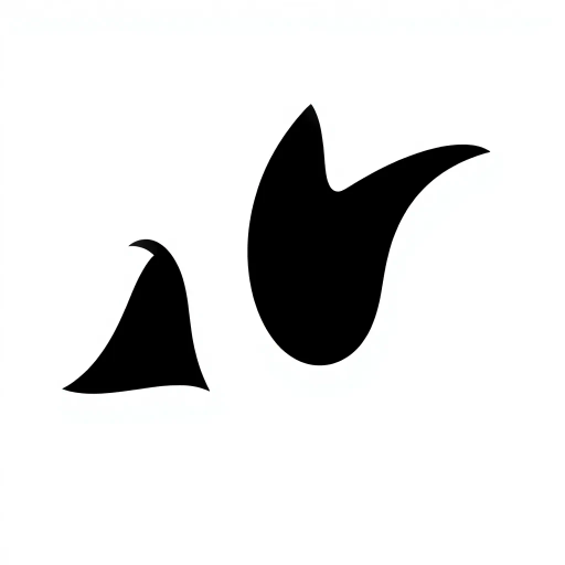 sleek iconography, minimalism, Bauhaus influence, vivid contrasts, chiaroscuro lighting, conceptual design, Yves Klein blue, black and white, vector art, bold shapes, geometric abstraction, dynamic movement, symmetrical balance, contemporary twist, visual communication, high contrast, modern interpretation, graphical elements, abstract representation, timeless design, innovative aesthetics