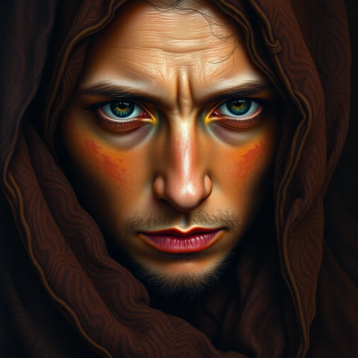 hyper-realism, detailed textures, chiaroscuro lighting, vibrant colors, Rembrandt influence, meticulous detail, natural light, atmospheric depth, emotional resonance, lifelike depiction, intricate composition, smooth gradients, realistic textures, expressive portraits, soft focus, dimensional accuracy, dynamic range, capturing essence, high detail, refined realism