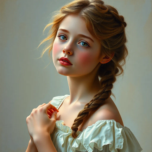 cute girl, full body, photorealistic, John Singer Sargent, vivid colors, soft lighting, intricate details, lifelike textures, modern fashion, heartfelt expression, enchanting pose, realism, delicate features, soft lines, subtle shadows, harmonious composition, contemporary influence, gentle movement, natural background, emotional depth, warm atmosphere, artist's vision, dynamic perspective, elegance, cinematic framing, expressionistic approach, vibrant palette, ethereal lighting, nuanced textures, refined pose, intimate gaze, serene mood, lush scenery, artistic interpretation, immersive environment