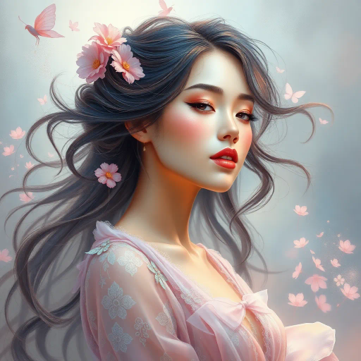 adorable heroine, full figure, photorealistic rendering, hyper-realistic textures, soft lighting, vibrant palette, harmonious composition, ethereal mood, contemporary artistry, fine details, expressive gaze, dynamic pose, whimsical aura, gentle movement, enchanting allure, intricate patterns, subtle tones, contemporary influences, captivating expression, elegant posture, captivating presence, dreamy atmosphere