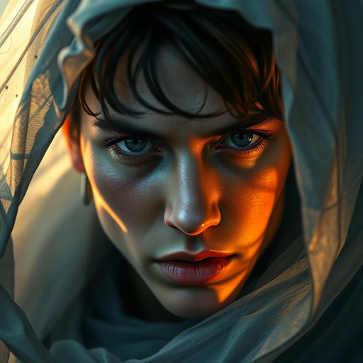 hyper-realism, detailed textures, chiaroscuro lighting, vibrant colors, Rembrandt influence, meticulous detail, natural light, atmospheric depth, emotional resonance, lifelike depiction, intricate composition, smooth gradients, realistic textures, expressive portraits, soft focus, dimensional accuracy, dynamic range, capturing essence, high detail, refined realism