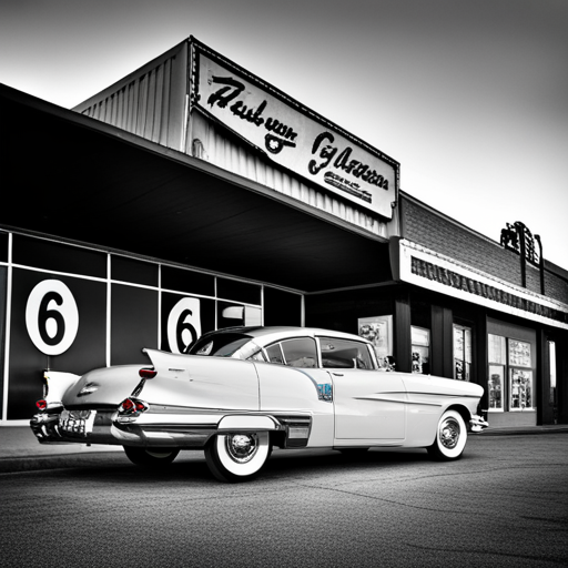 vintage, American-made, chrome, muscle cars, pinstriping, hot rods, black and white, racing, street machines, 1950s, 60s, 70s, tail fins, car shows, nostalgia