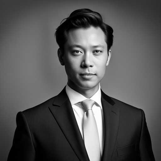 professional headshot, human resources, corporate, portrait, black and white, formal attire, confident, trustworthy, modern, minimalistic, high-resolution, studio lighting, neutral background